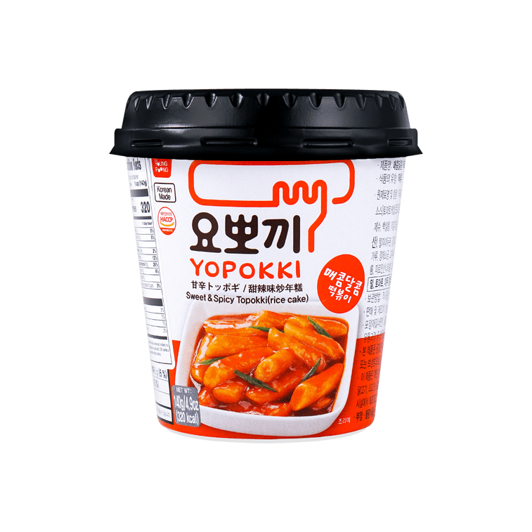 YP Yopokki Sweet & Spicy Topokki Rice Cake (140G)
