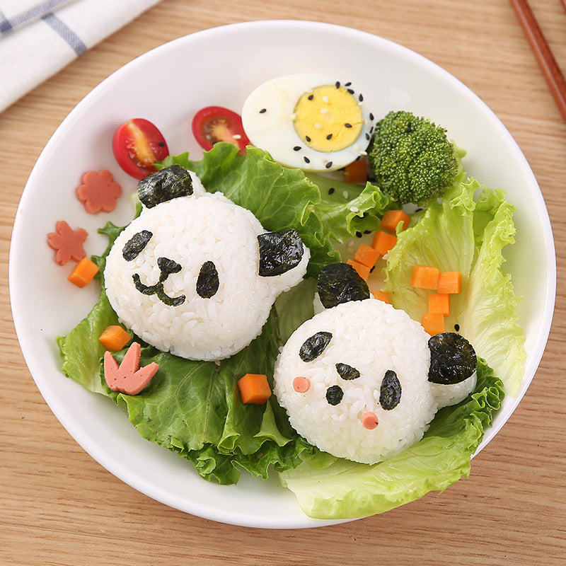 Japanese Panda Rice Ball Mold Set