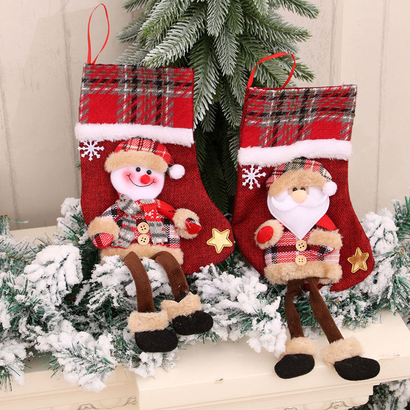 Chaussette de Noël avec jambe