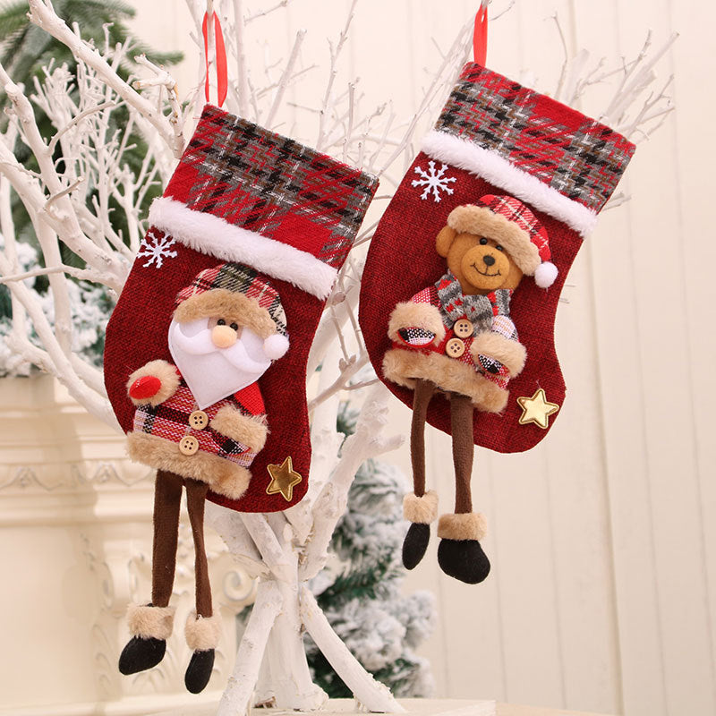 Chaussette de Noël avec jambe