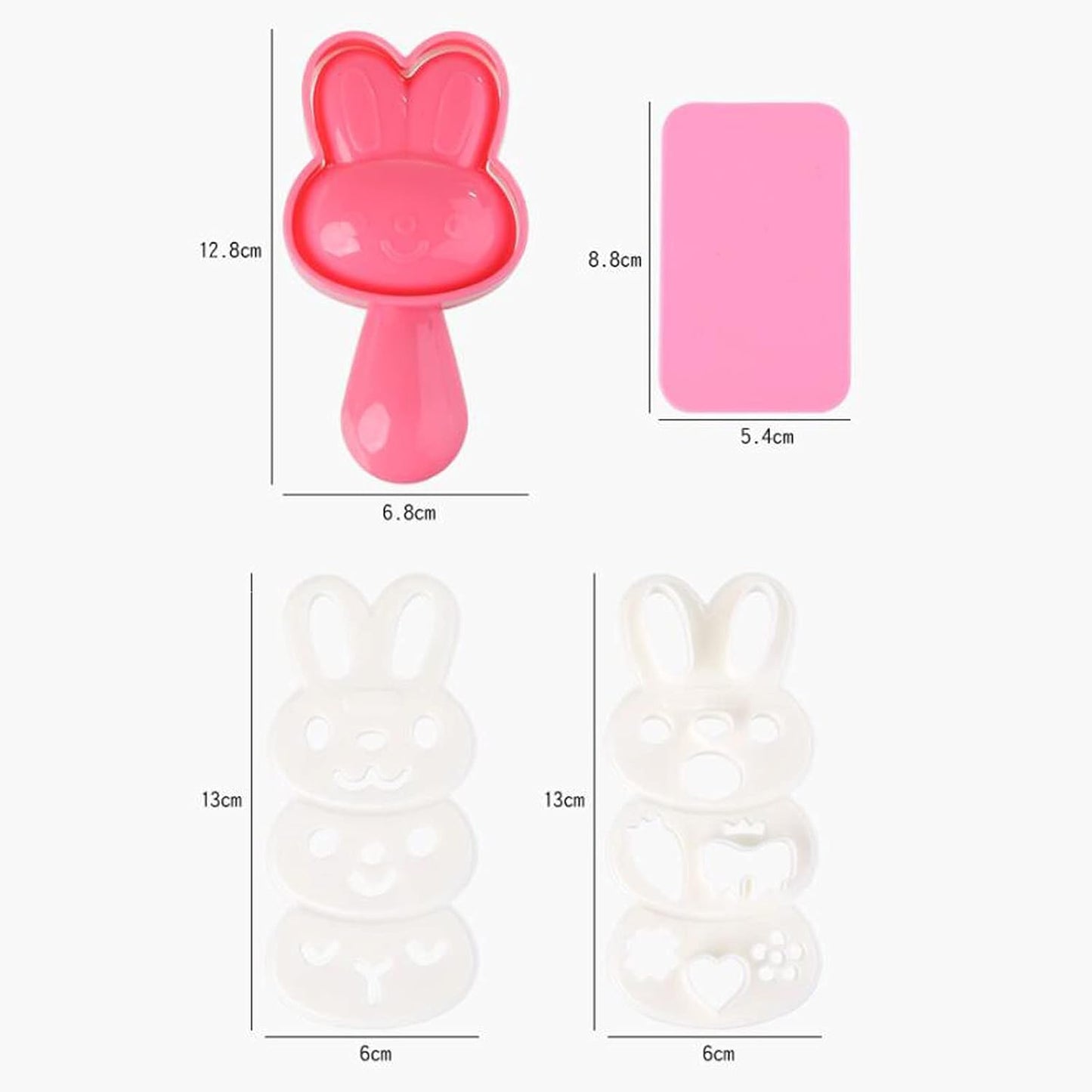 Japanese Mimy Rabbit Rice Ball Mold Set