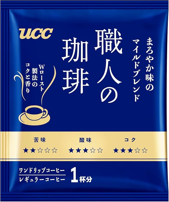 UCC Artisan's Coffee One-Drip Coffee Mild Blend with Mellow Taste (18 Cups)