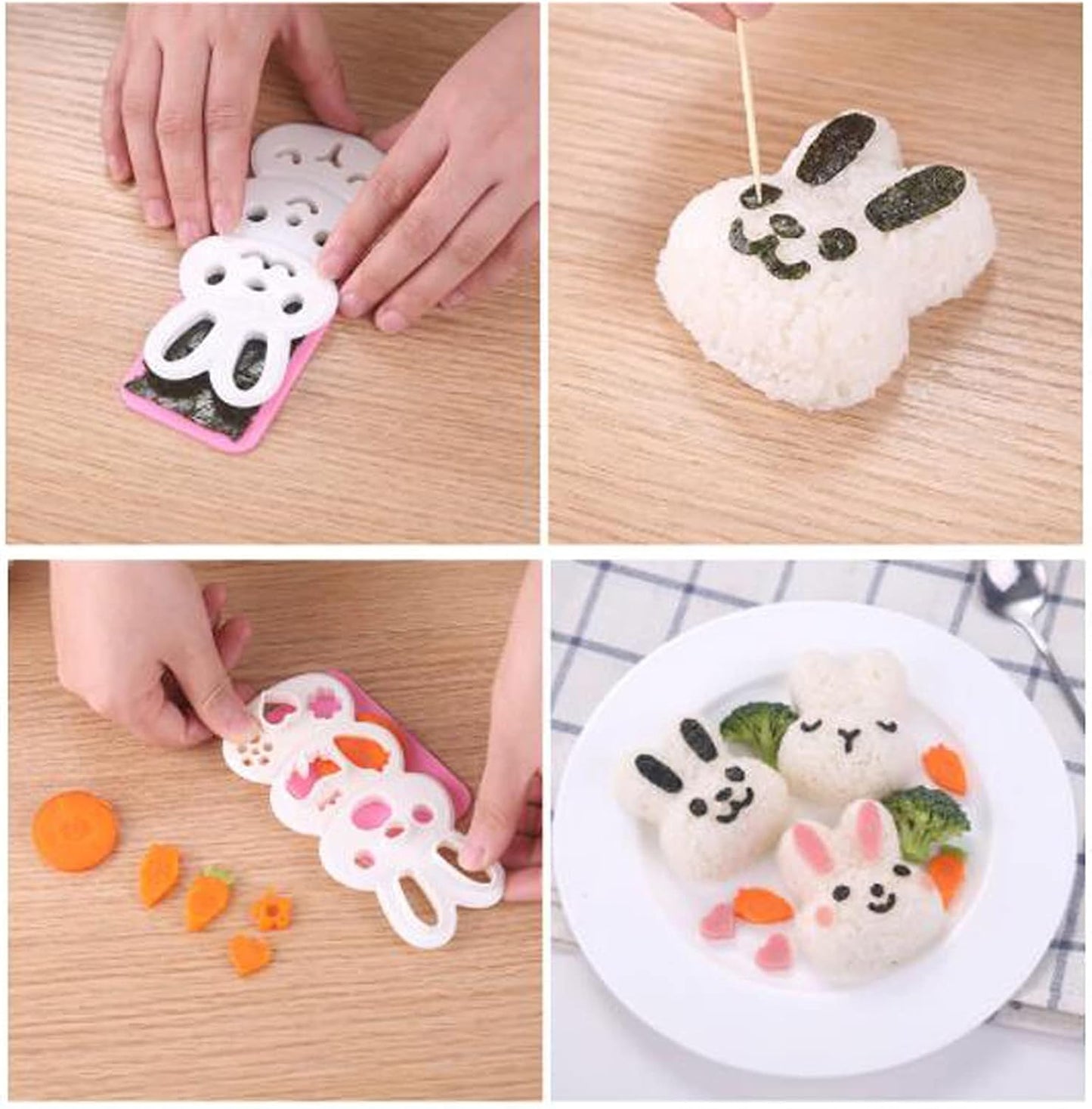 Japanese Mimy Rabbit Rice Ball Mold Set