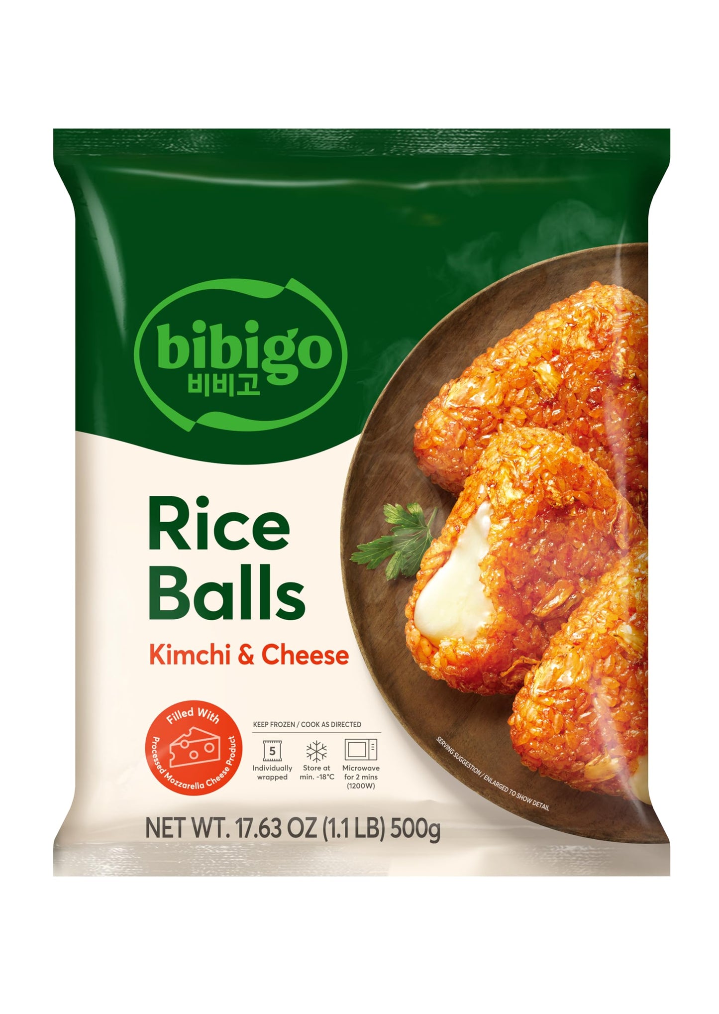 FZN: CJ Bibigo Kimchi Cheese Rice Balls (500G)