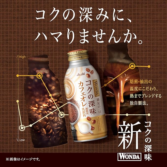 Asahi Wonda Kiwami Café Au Lait (370G)