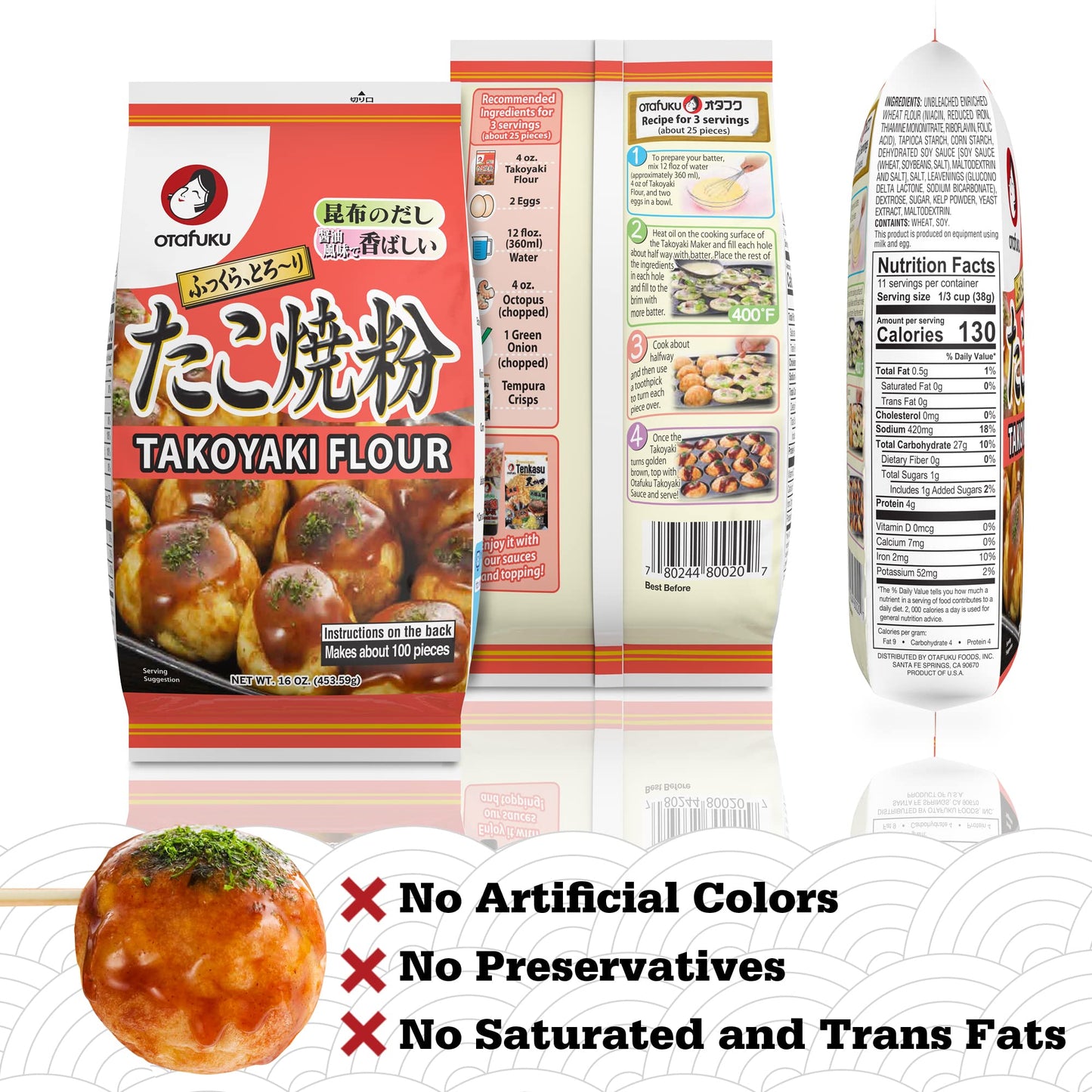 Otafuku Takoyaki Flour (453.59G)