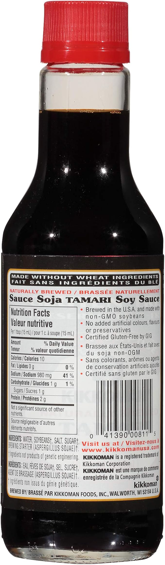 Kikkoman Gluten Free Tamari Soy Sauce (296ML)