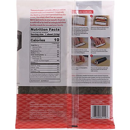Yamamotoyama Roasted Sushi Nori Original (10 Sheets/25G)