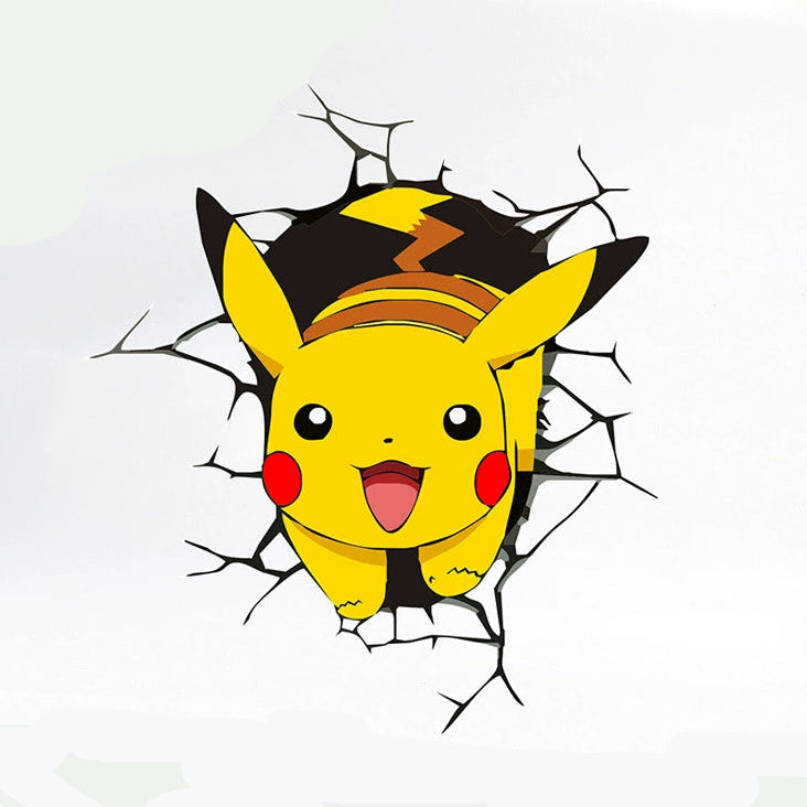 ポケモン ピカチュウ ホール・イン・ザ・ウォール ビニールステッカー ポケモン ピカチュウ ホール・イン・ザ・ウォール ビニールステッカー