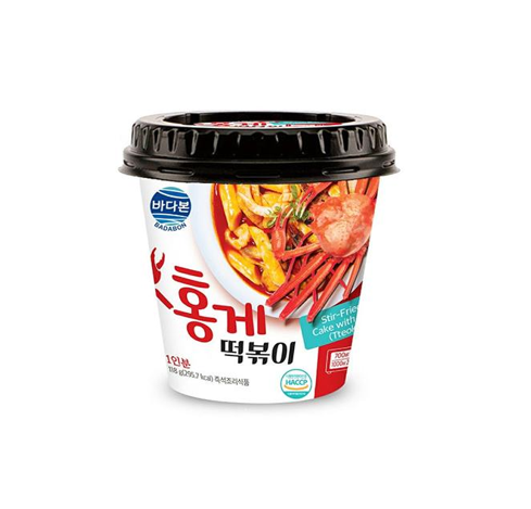 Topokki au crabe rouge Badabon (118 g) À consommer de préférence avant le : 2025.08.13