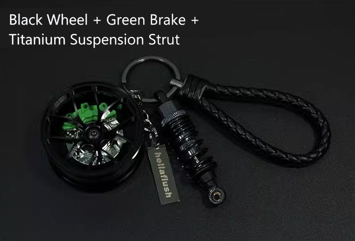 Hellaflush Car Wheel Keychain