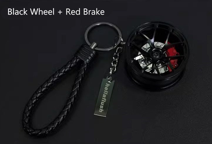 Hellaflush Car Wheel Keychain