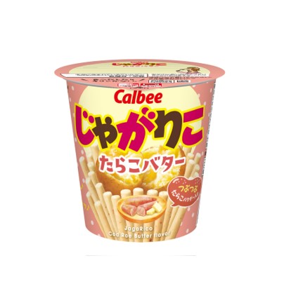 Calbee Jagarico Cod Roe Butter Cup (52G) Best Before Date: 2025.10.20