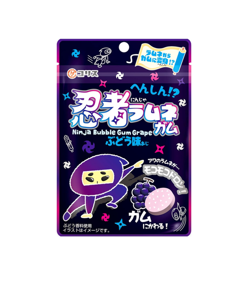 Coris Transform?! Ninja Grape Ramune Gum (25G)