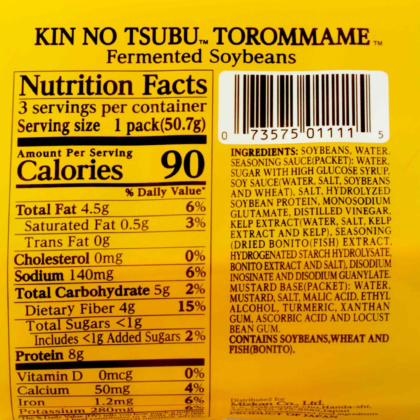 FZN: Mizkan Kin No Tsubu Toromame Natto (3 Boxes/135G)