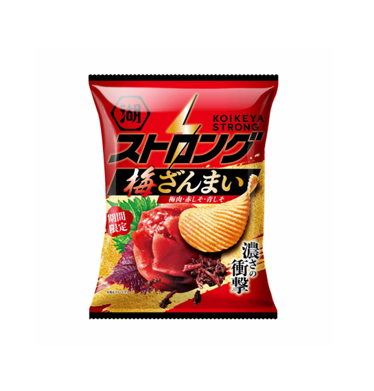 Koikeya Strong Potato Chips Ume Plum Feast (52G)
