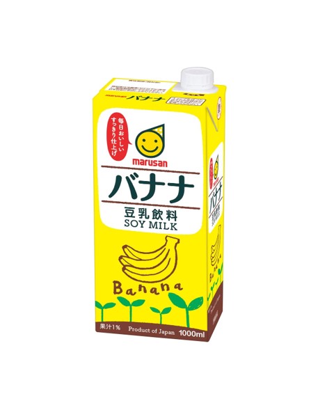 Lait de soja Marusan à la banane (1 L)