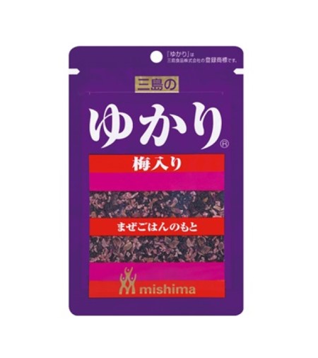 Feuille de Shiso rouge Mishima Yukari avec Furikake aux prunes Ume (22G)