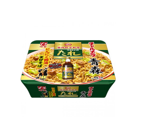 Myojo Charumera Aomori Stamina Soy Sauce Garlic Yakisoba (109G)