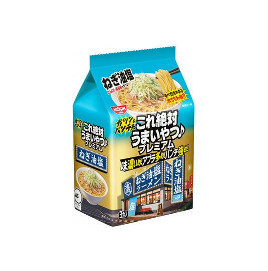 Ramen Nissin Premium à l'huile d'oignon vert et au sel