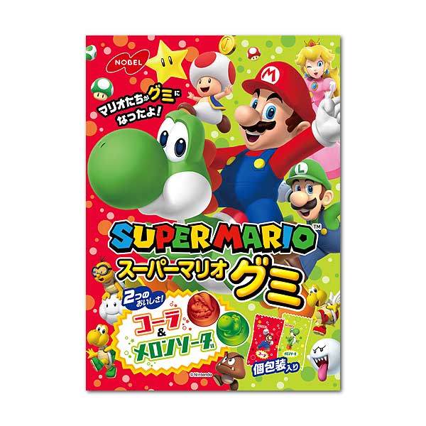 Nobel Super Mario Cola & Melon Soda Gummy