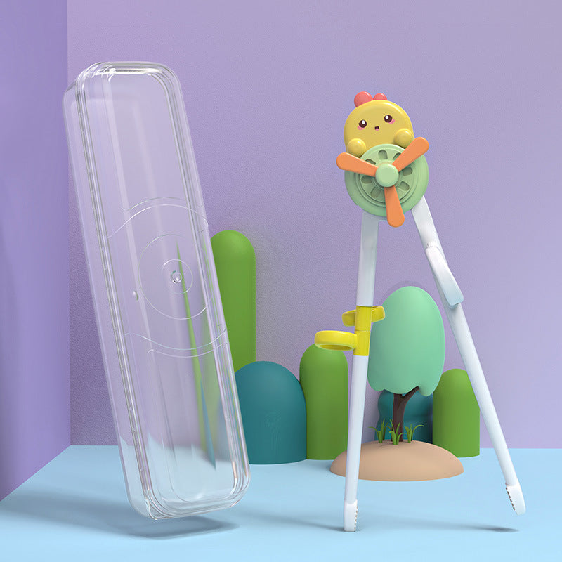 Children Training Chopsticks