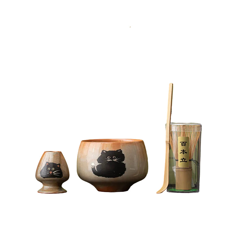 Bamboo Matcha Whisk Set (4 PCS)