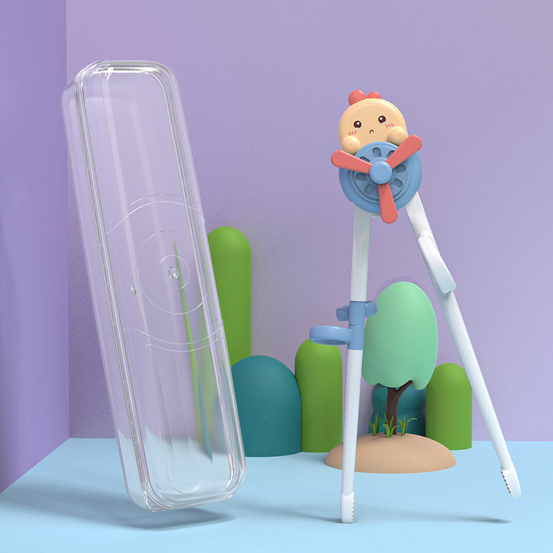 Children Training Chopsticks