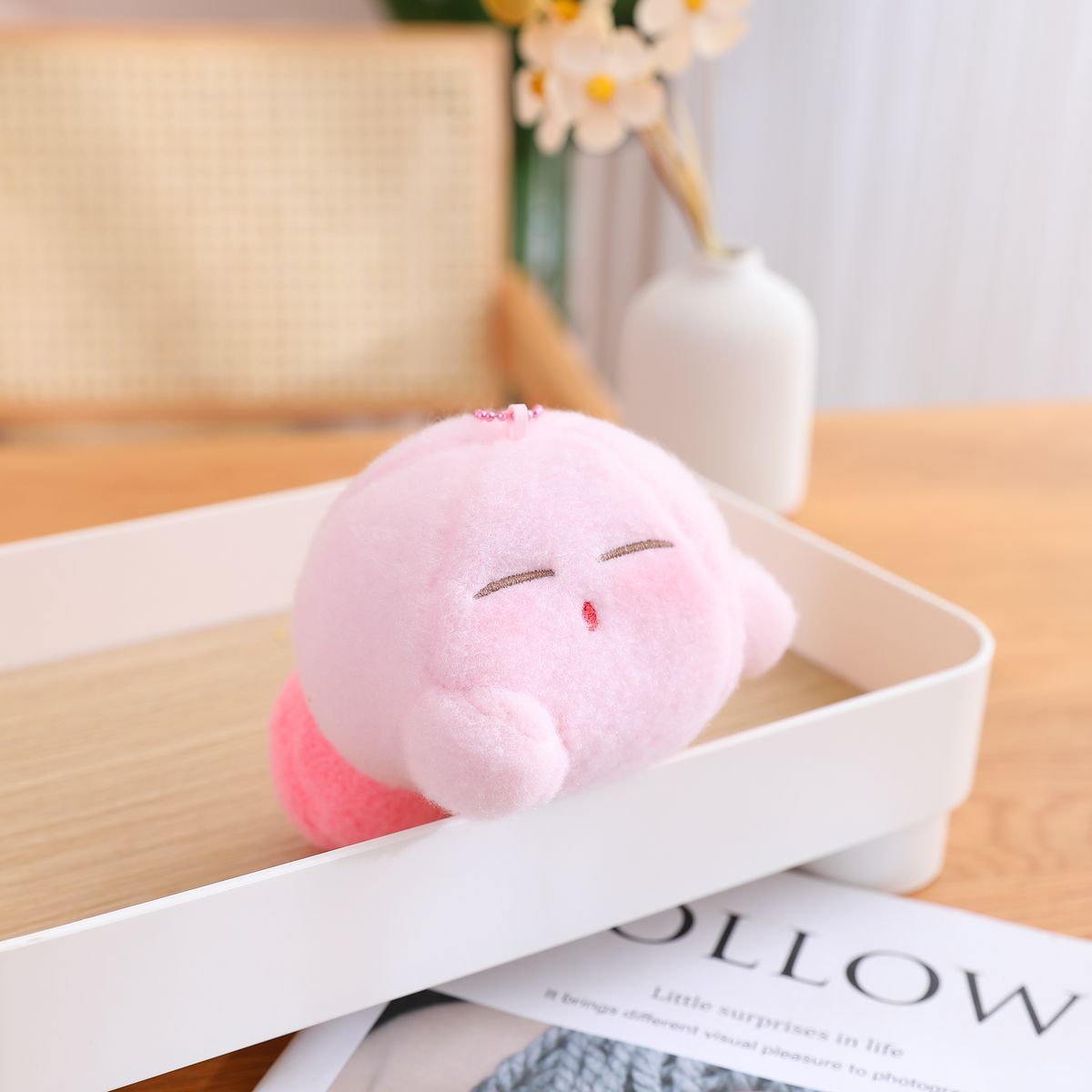 Kirby Fuzzy Keychain