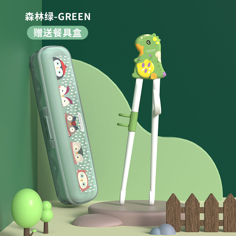 Children Training Chopsticks