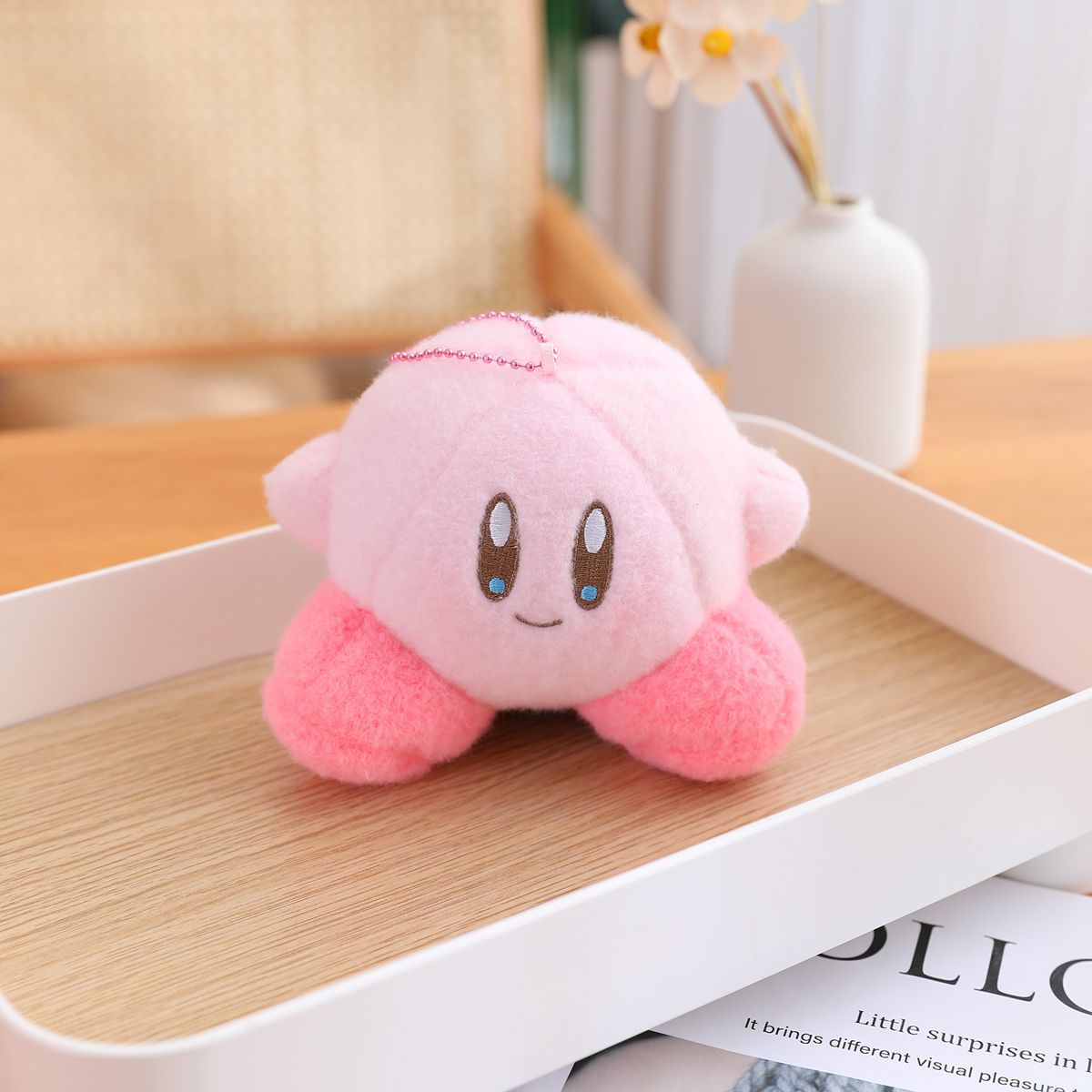 Kirby Fuzzy Keychain