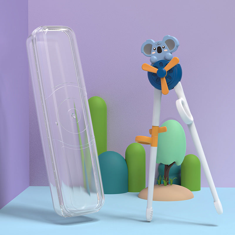 Children Training Chopsticks
