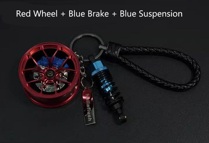 Hellaflush Car Wheel Keychain