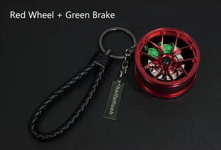 Hellaflush Car Wheel Keychain