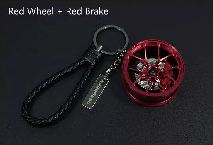 Hellaflush Car Wheel Keychain