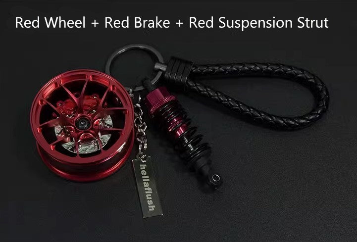 Hellaflush Car Wheel Keychain