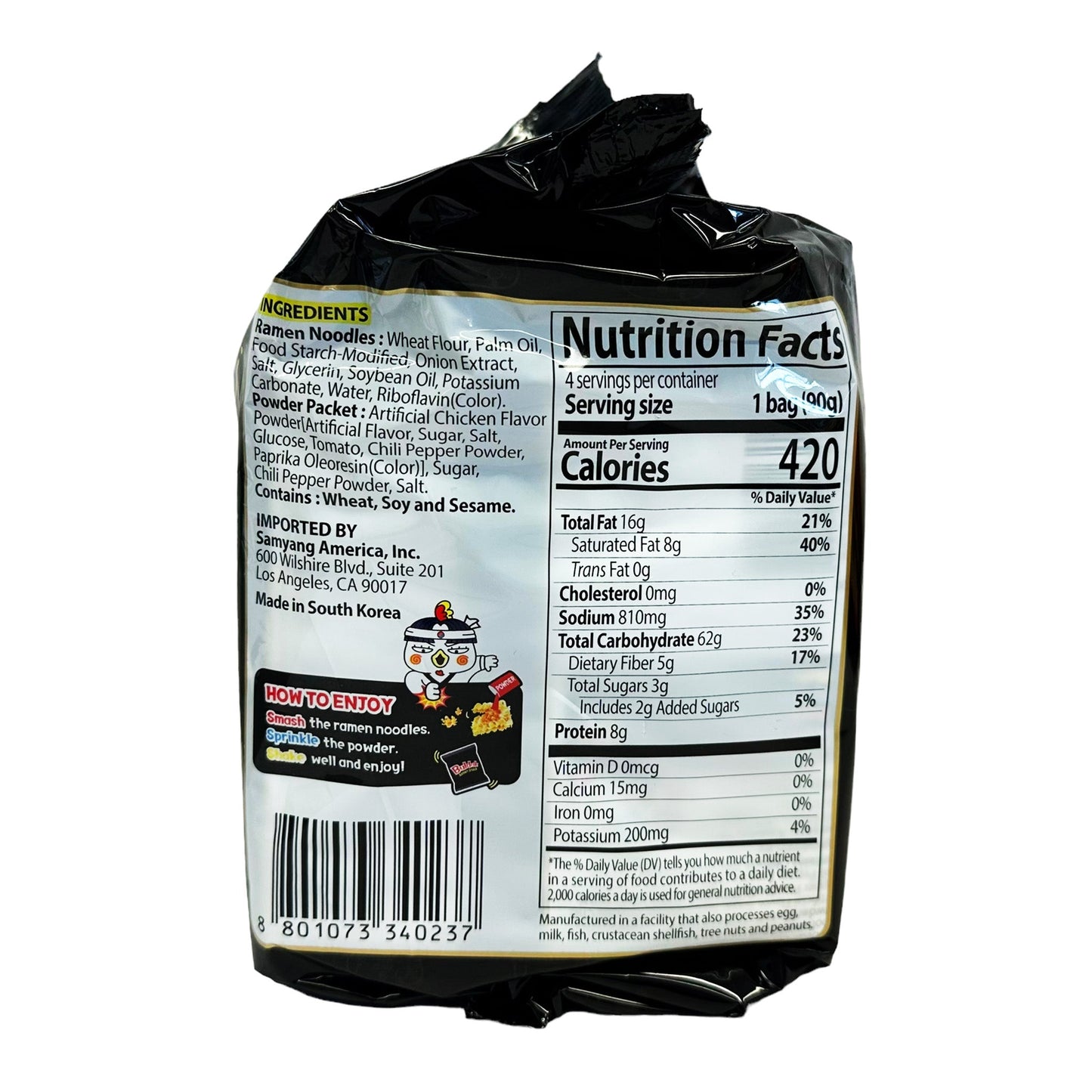 Collation ramen au poulet chaud Samyang Buldak