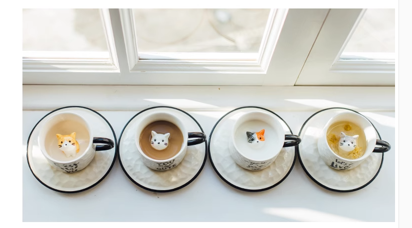 Cute 3D Kitty in a Mug