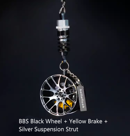 Hellaflush Car Wheel Keychain