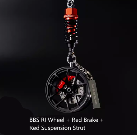 Hellaflush Car Wheel Keychain