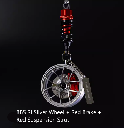 Hellaflush Car Wheel Keychain