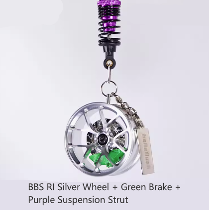 Hellaflush Car Wheel Keychain