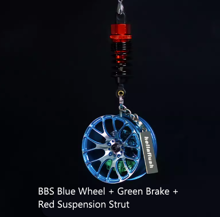Hellaflush Car Wheel Keychain