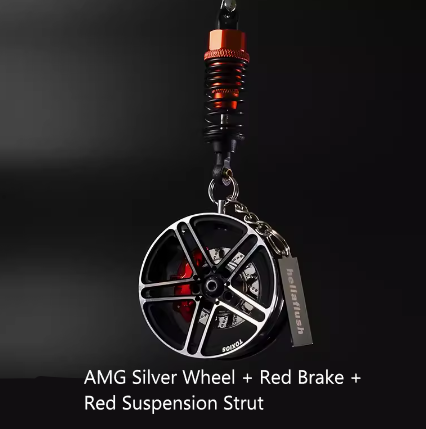 Hellaflush Car Wheel Keychain