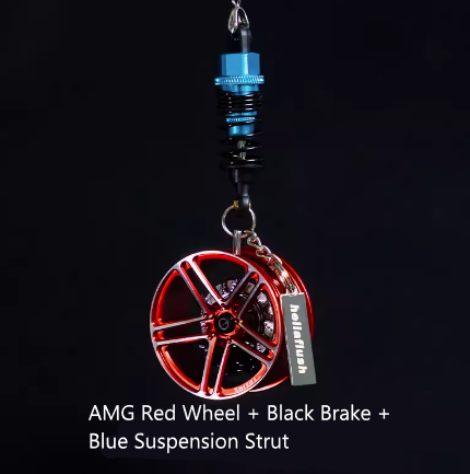 Hellaflush Car Wheel Keychain