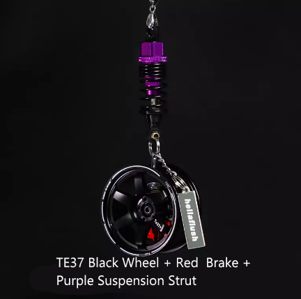 Hellaflush Car Wheel Keychain