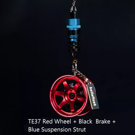 Hellaflush Car Wheel Keychain