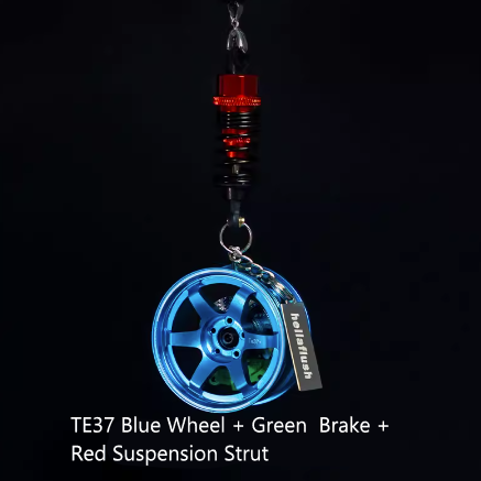 Hellaflush Car Wheel Keychain