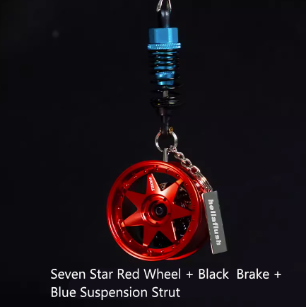 Hellaflush Car Wheel Keychain