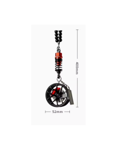Hellaflush Car Wheel Keychain